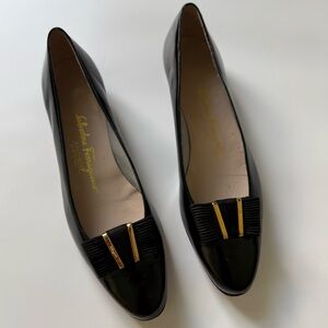 Salvatore Ferragamo Black Flats